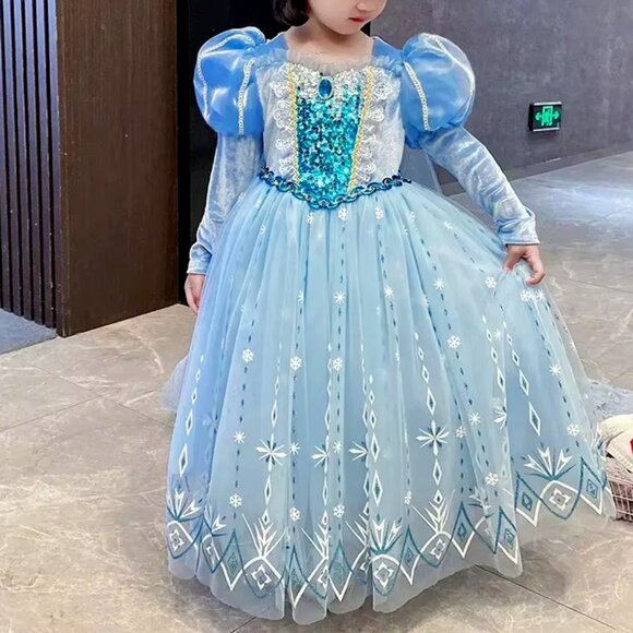 Princess Blue Dress - Inspired by Elsa - Picture 1 of 3